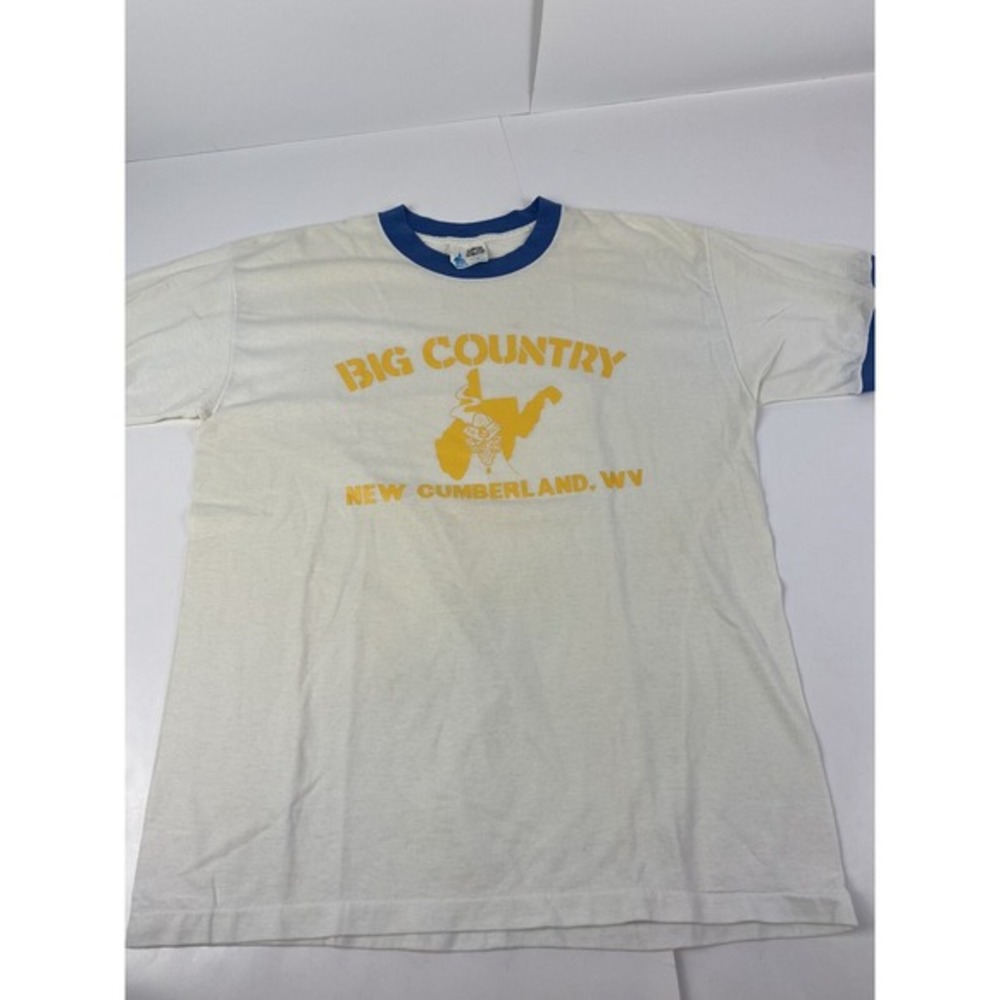 Vintage Single Stitch New Cumberland West Virginia XL‎ Capital Athletic Ringer